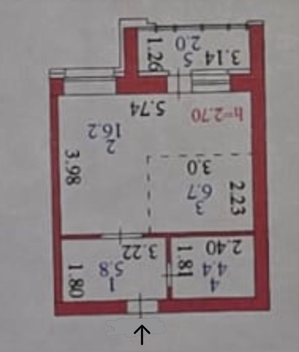 Срочно продается 1 комн студия
