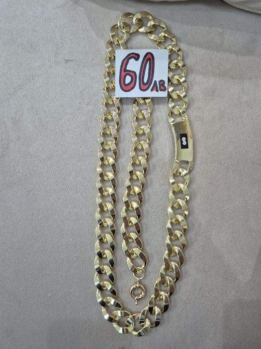 Позлатени ланци с подарък гривна с 14каратово покритие