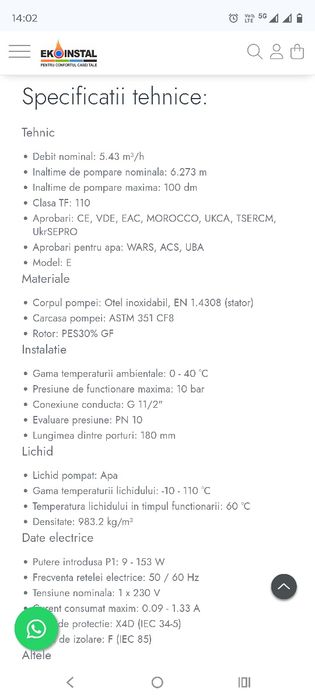 Pompă Grundfos Magna 3