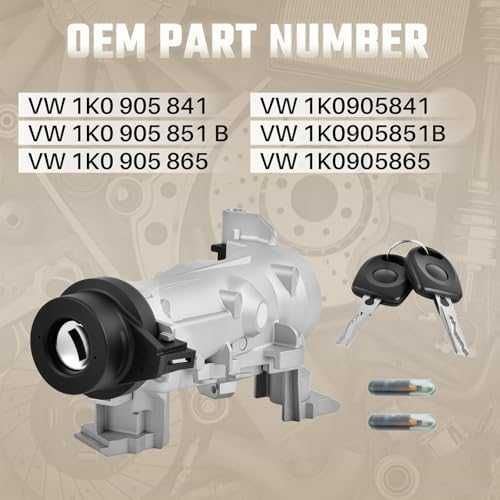 Контактен ключ VW/Audi 1K0905851B с 2 ключа