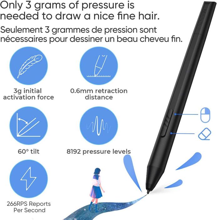 Графичен таблет с екран XP-Pen Artist 12 (2nd Gen) - Нов с X3 чип