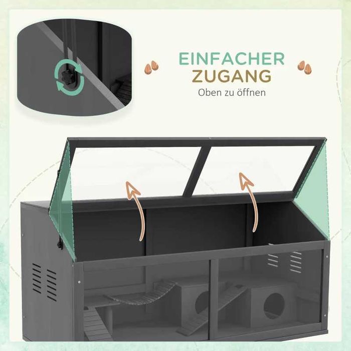 Клетка за малки животни PawHut, клетка за гризачи