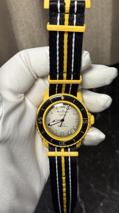Blancpain X Swatch BIOCERAMIC SCUBA FIFTY FATHOMS COLLECTION Часовник