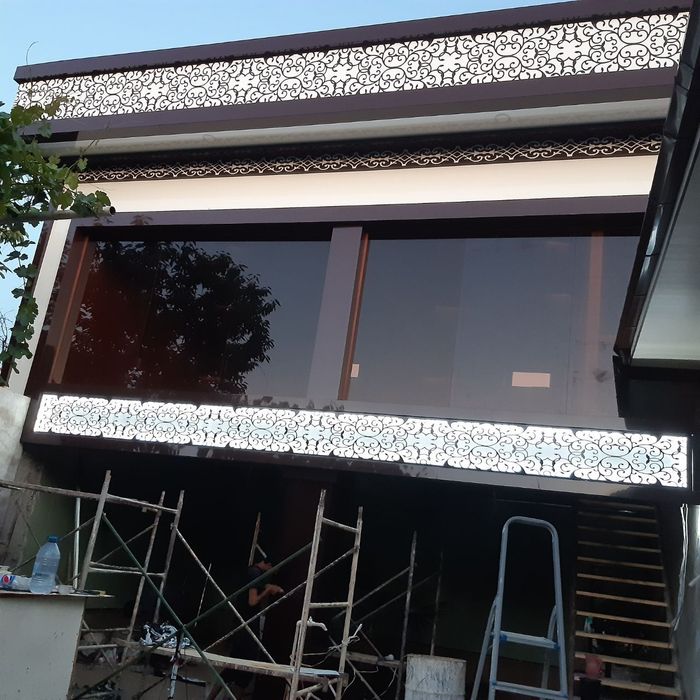 Алкафон мантаж alukafon  здания фасад дизайн alkabon alkafon svarka