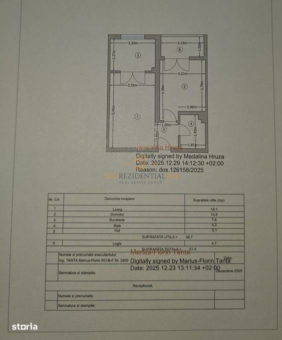 Apartament nou 2 camere, prima închiriere, metrou Apărătorii Patriei