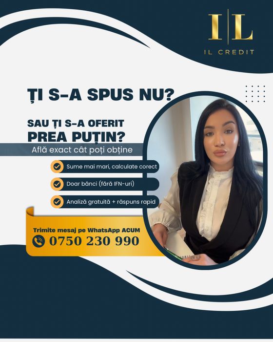 Refuzat la credit? Credit nevoi personale | Refinanțare