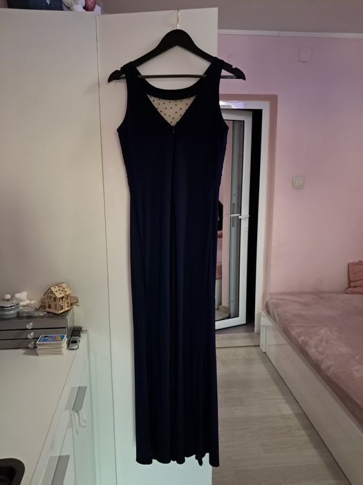 Офицялна тъмно синя рокля