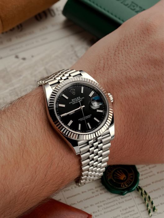 rolex datejust black dial 41,mm
