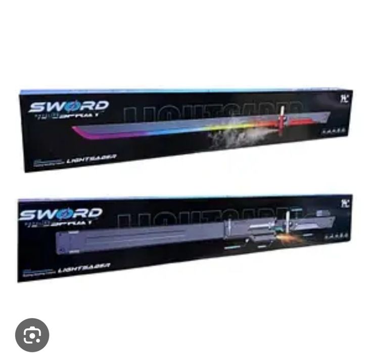 Светящийся меч с искрами