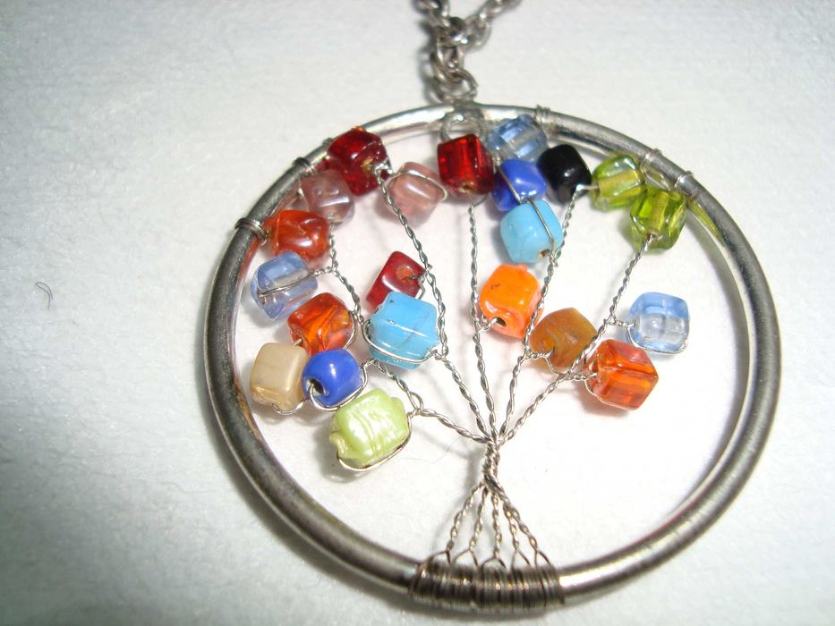 Две колиета- от естествени камъни и дървото на живота -САЩ