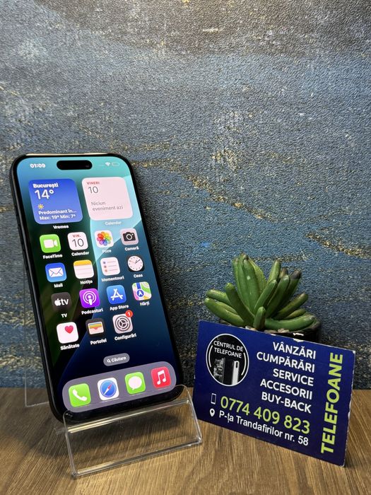 Iphone 15/128gb/2 Ani Garantie Centrul de Telefoane/rate