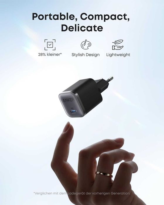 Anker Nano 45W USB-C зарядно за стена и кабел 1.8m