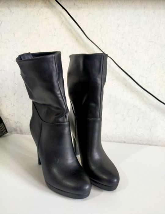 Полусапожки новые кожаные