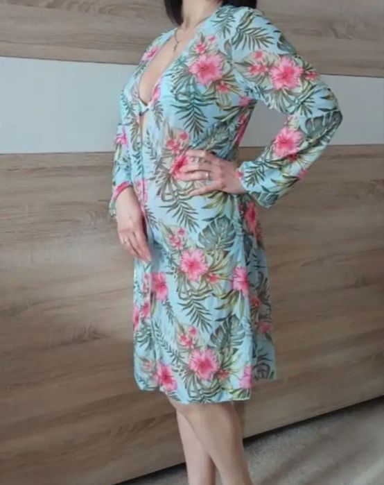 Уникално парео в синьо