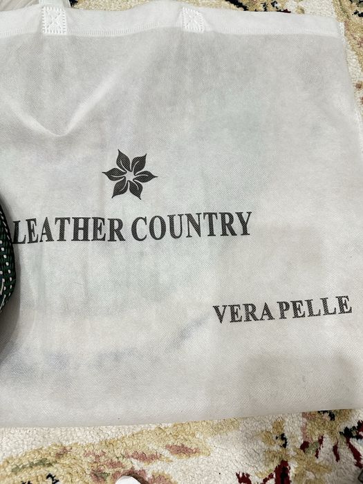 Кожаная сумка шопер