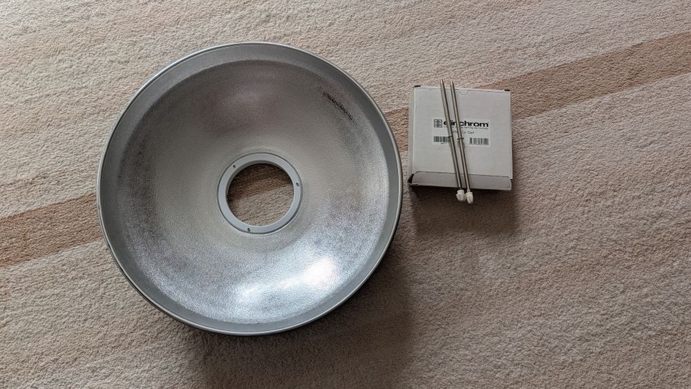 Elinchrom beauty dish 44 argintiu si accesorii full