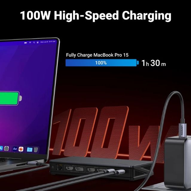 Docking Station Universal UGREEN Revodok Pro 209 Dual Display 9-in-1 Revodok USB C