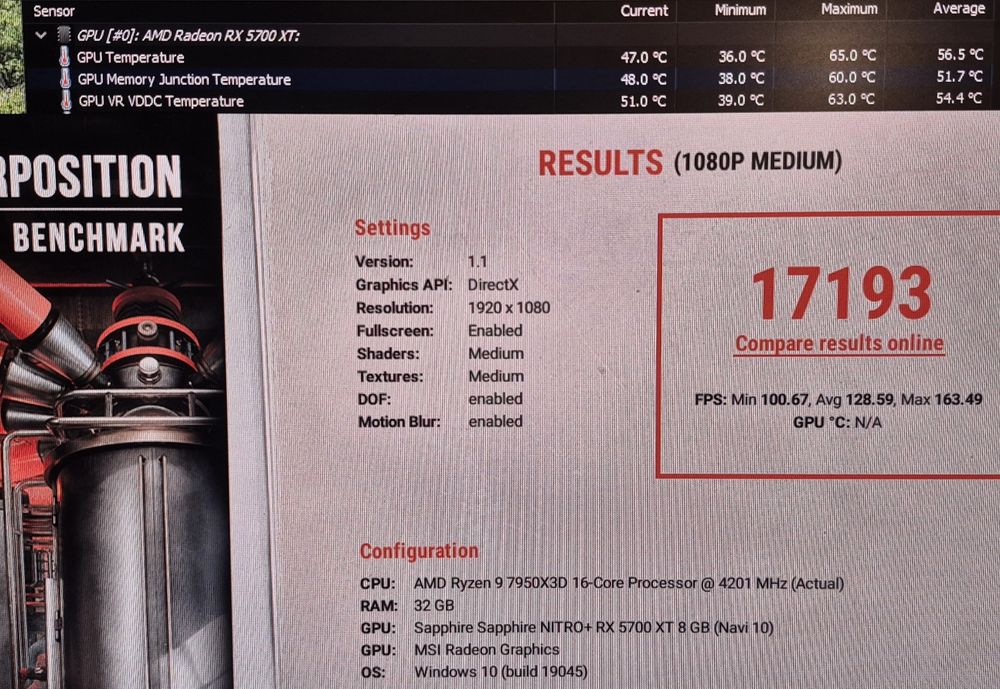 Placa video gaming AMD Radeon 5700 XT 8GB GDDR6 256bit Nitro+