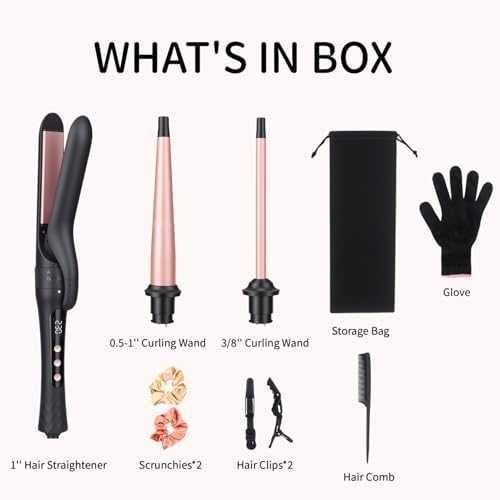 Нова Маша коса 3 в 1 преса къдрици вълни 14 температури жени прическа