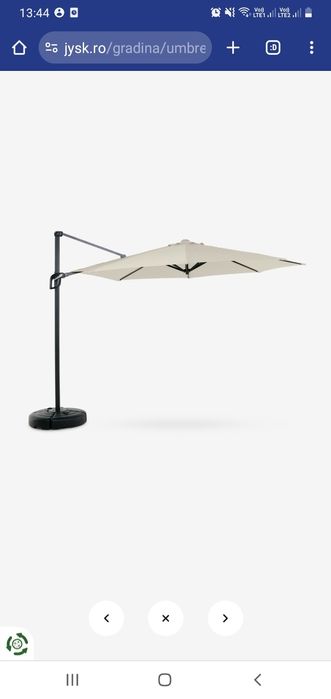 Umbrela soare suspendata