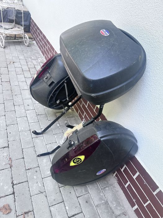 Set complet coburi + suport Honda vfr 800 98-01 sidecase topcase