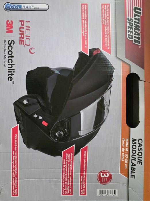 Casca moto modulara flip-up mărime M  (57-58 cm) Crivit / Ultimate Speed