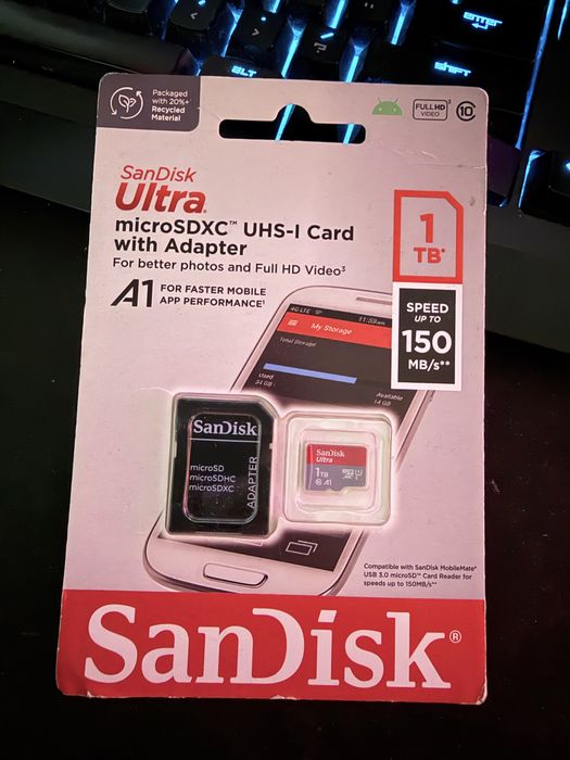 Card Sandisk MicroSDXC UHS-I cu adaptor 1tb 150mb/s
