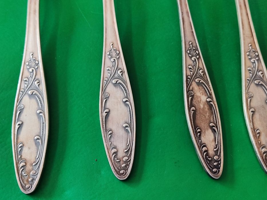 Руски посребрени лъжици прибори за хранене