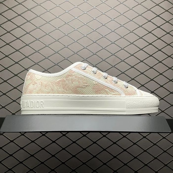 CD Walk'n'Dior Sneaker "Pink Toile de Jouy Embroidery"