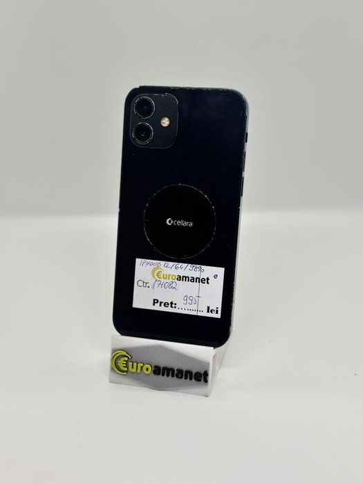 Telefon mobil Apple iPhone 12, 64GB, Baterie 98% -A-