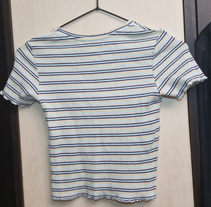 Top damă Pull&Bear multicolor în dungi orizontale