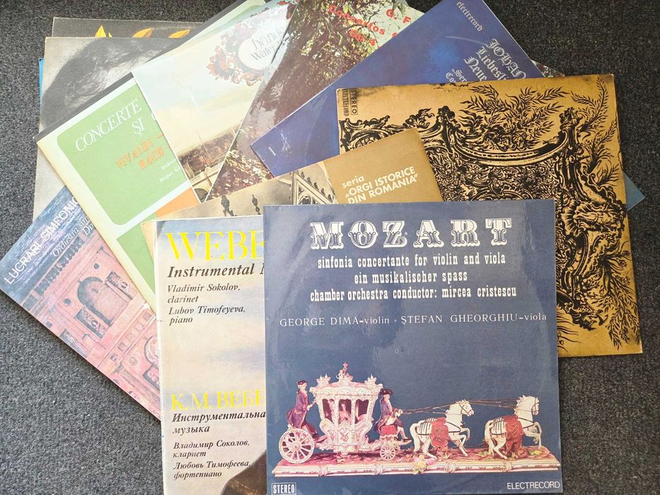 Discuri Vinil Muzica Clasica + Cutii de discuri