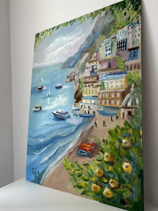 Амалфи, 50х70 с маслени бои върху фазер
Нарисувана след невероятните