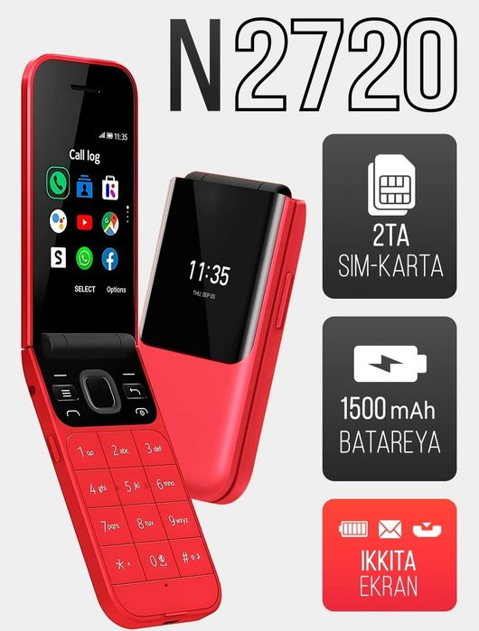 Nokia 2720 в двух расцветках