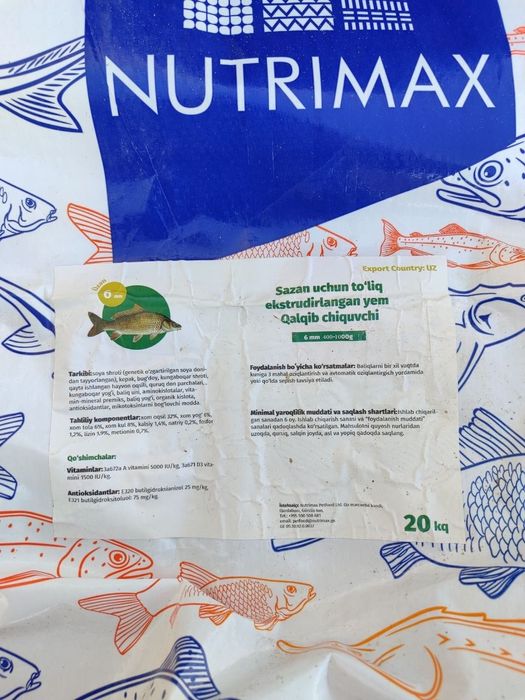 Nutrimax Baliq ovqatlari optom