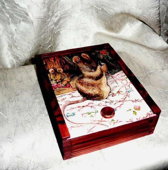 Короб-шкатулку ручной работы продам