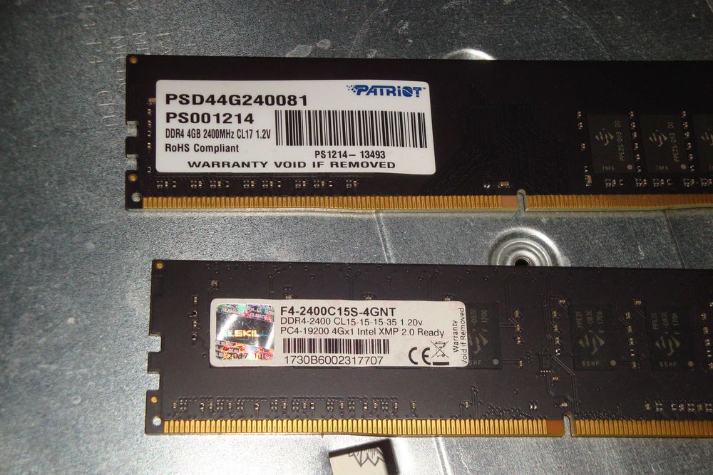 memorie ram ddr4 8gb 2400 mhz dual ch kit 2x 4gb