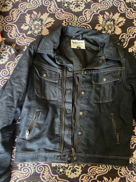 Джинсовый мото костюм