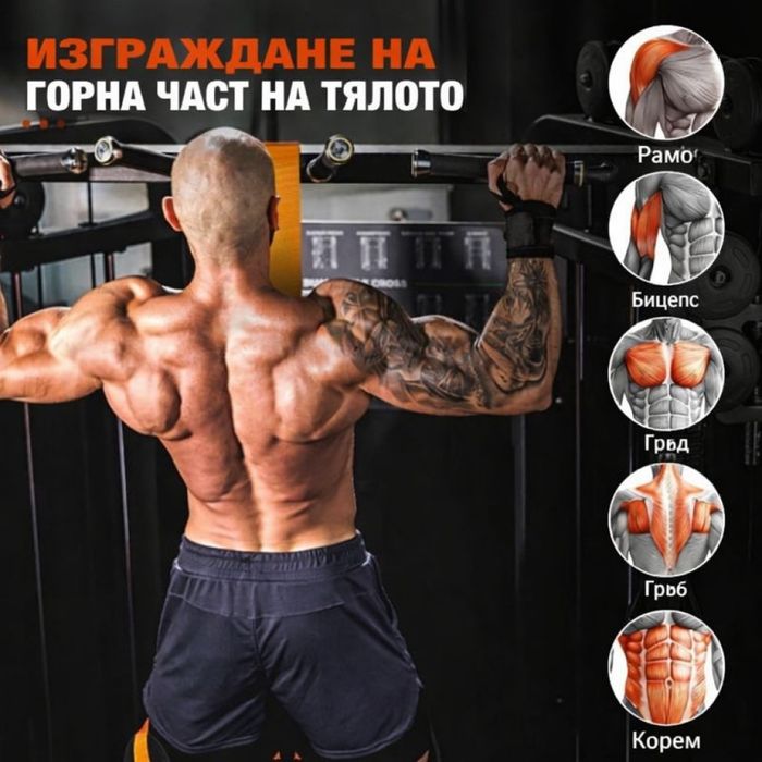 Професионален ластик за набиране с регулируема дължина и двойна опора