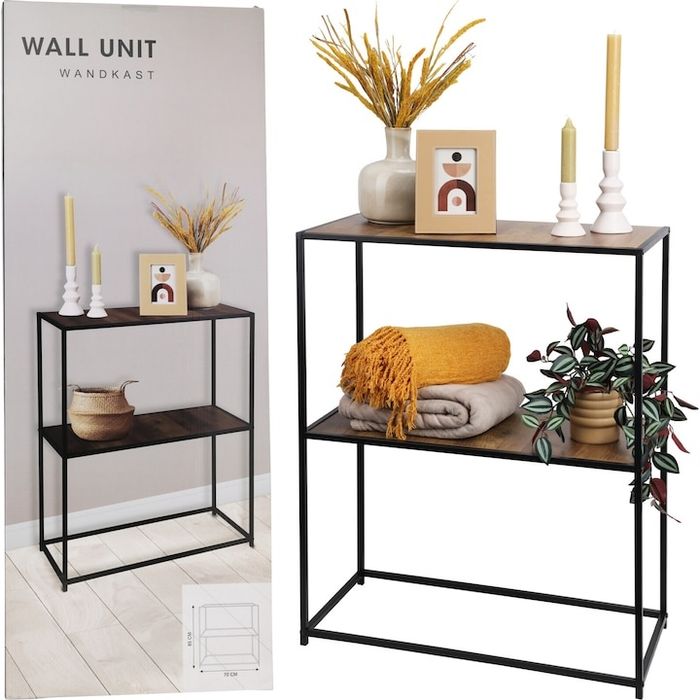 NOU Consola metalica cu 2 rafturi