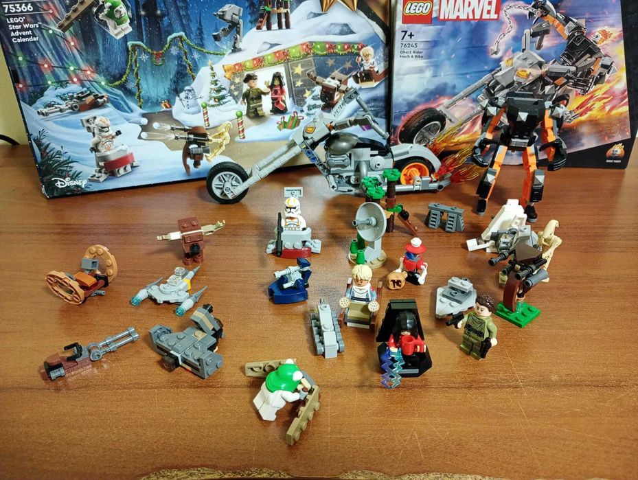 LEGO Star Wars Advent Calendar 2023 и Ghost Rider Mech & Bike