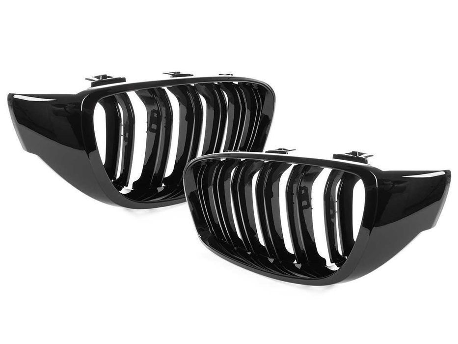 Grile duble BMW Seria 4, F32 F33 F36, 2013-2018 - Negru Lucios