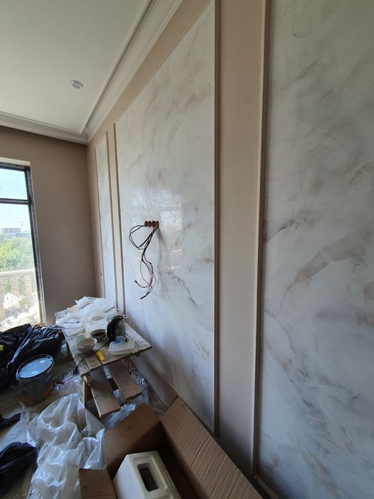 Венеция имитация мрамора декоративная шпатлёвка  солянка фактура