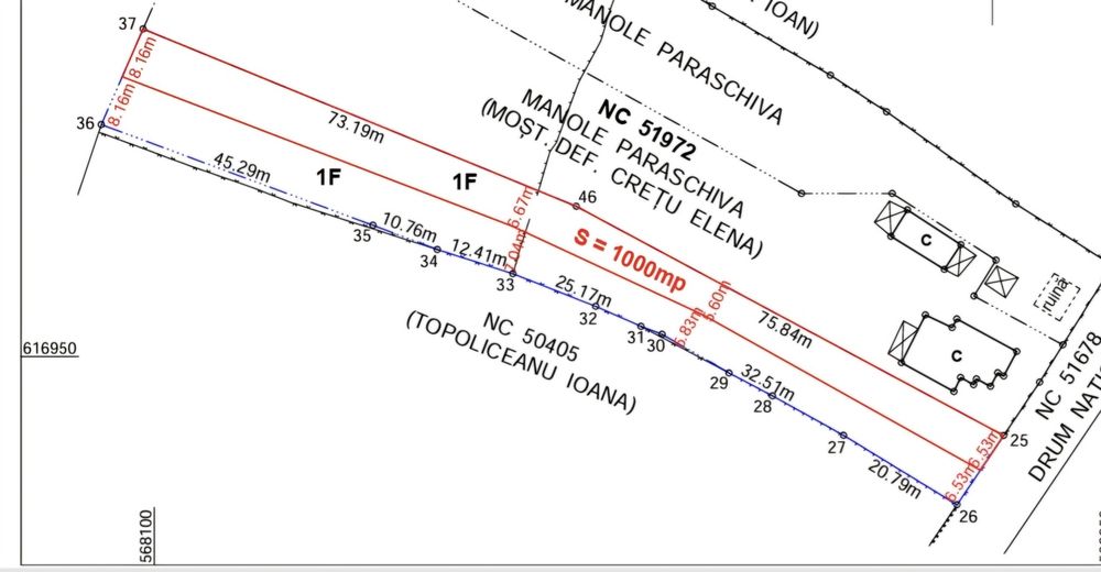 Teren intravilan 2000 mp la munte, Grinties, Neamt, langa Durau