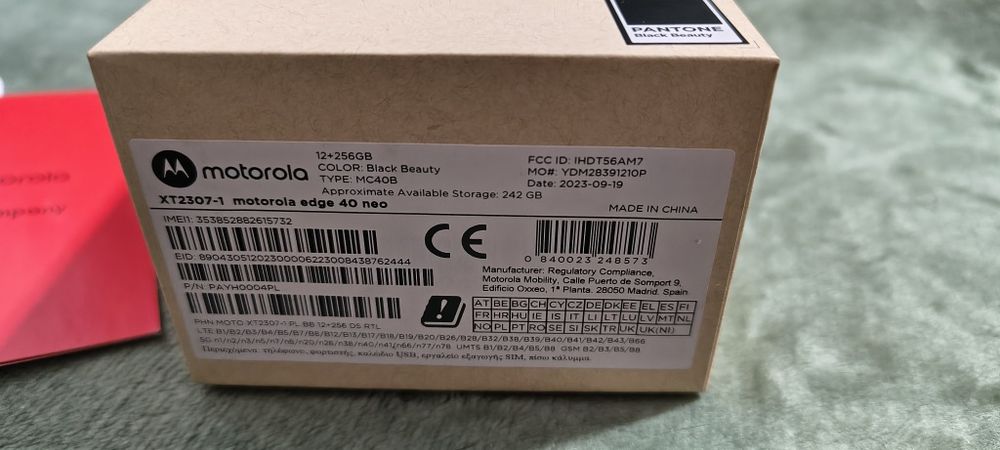 Motorola edge 40 neo 12/256GB