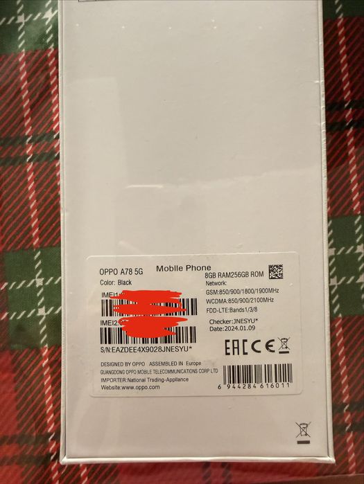 Oppo A78 5G Android 256Gb, Black