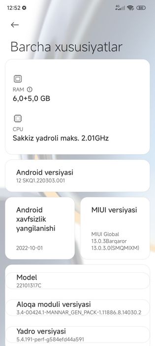 Redmi note 12 5g