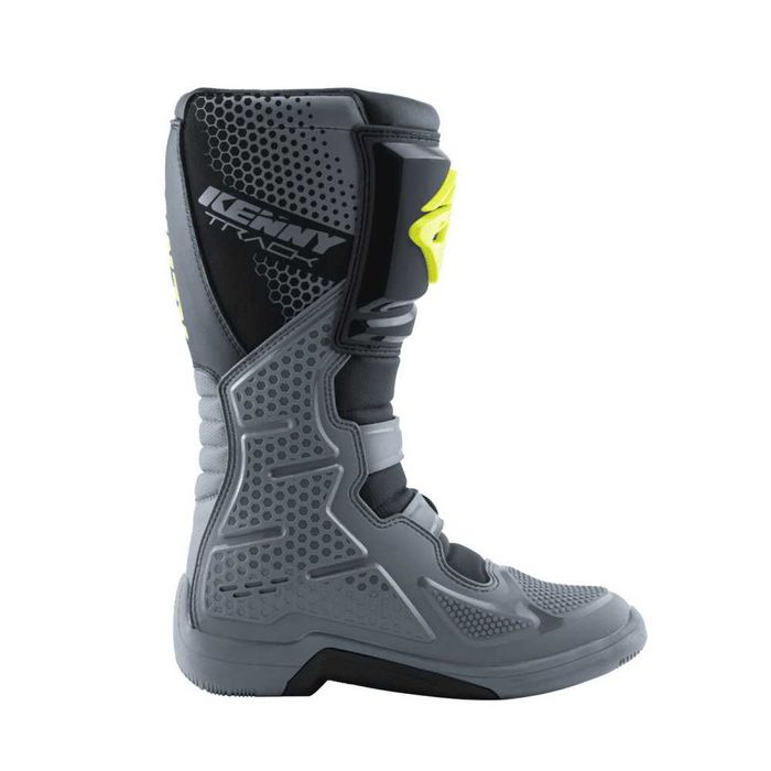 Cizme cross/atv Kenny Racing Track gri/galben fluo marime 41