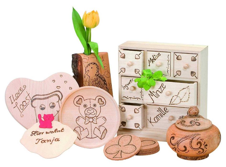 пирограф, електрически с 9 накрайника, печати, гравиране, Германия