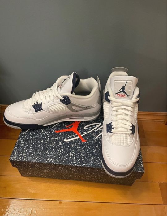 Jordan 4 navy noi, full box ds
